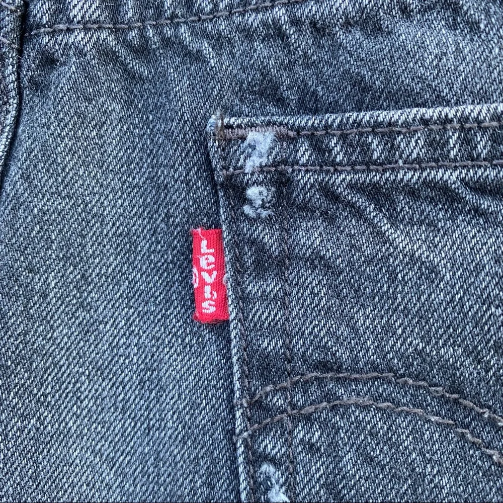 Levi’s 501 Denim Shorts Red Tab Faded Black